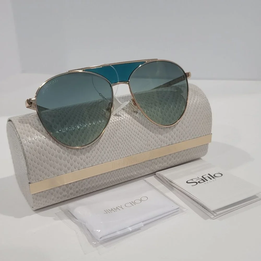 NEW ⭐ Jimmy Choo Sunglasses AVE/S PEF EZ 58 - 15 - 140 NEW WITH JC Case, Cloth